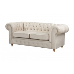 Chesterfield Sofa 2 osobowa Laura z funkcją spania
