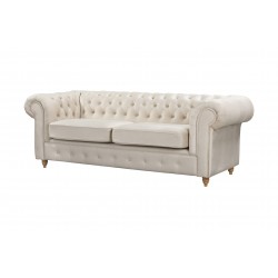 Chesterfield Sofa 3 osobowa Laura z funkcją spania